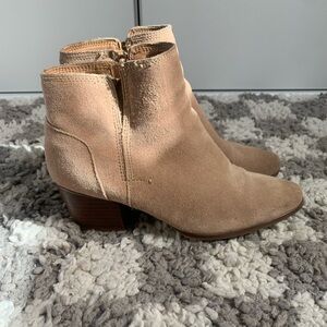 Aldo Tan Authentic Suede Booties Size 7